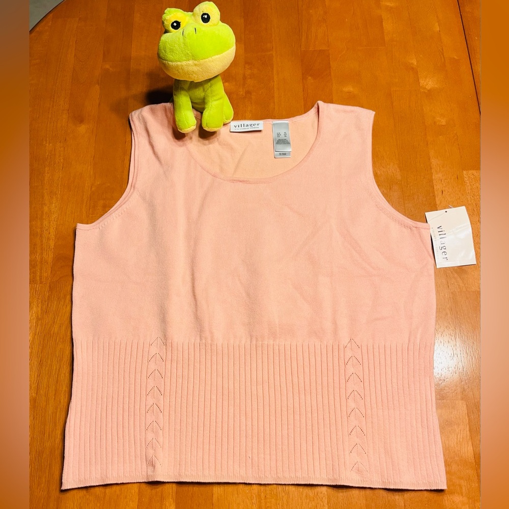 Villager Light Pink Sleeveless Tank Top